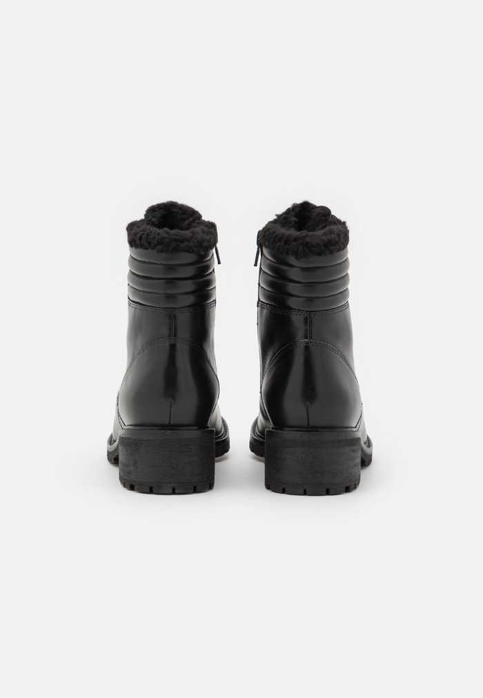 Bottines Anna Field Dentelle up Block heel Zip UP Noir Femme | VOA-8114881